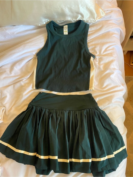 aerie Dresses & Skirts - Dark Green Two-Piece Aerie Set
